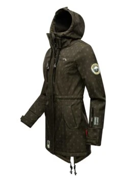 Marikoo Zimtzicke - Parka - Dark Olive W Print -Marikoo Winkel 044f8fce4bb54dceb216ac38a329e0fc