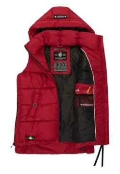Marikoo Zarinaa - Bodywarmer - Blood Red -Marikoo Winkel 0cc5ae5f15ed4579a1f27ee38c8bbc46