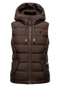 Marikoo Taisaa - Bodywarmer - Dark Choco -Marikoo Winkel 0d54c0441fef4f709335438f76007b0d