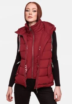 Marikoo Taisaa - Bodywarmer - Blood Red -Marikoo Winkel 3c3bdc13fe734d38865b8d4e18ac8f0d