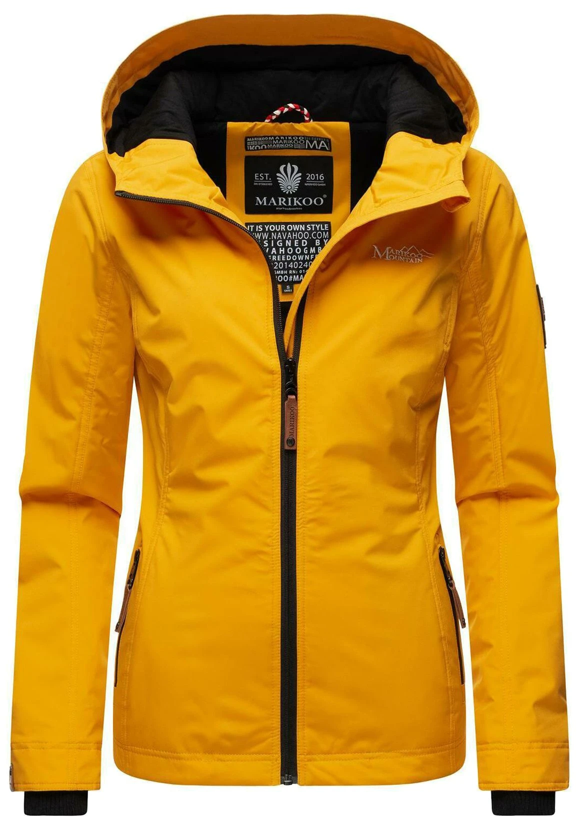 Marikoo Brombeere - Outdoorjas - Dark Yellow 1 Marikoo Brombeere - Outdoorjas - Dark Yellow