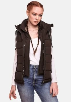 Marikoo Taisaa - Bodywarmer - Dark Choco -Marikoo Winkel 431103b368bf40d78179a94262008a8f