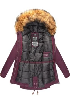 Marikoo Viva- Winterjas - Burgundy -Marikoo Winkel 4b0aef2eedb745ad9f9d8a1b7352a8be