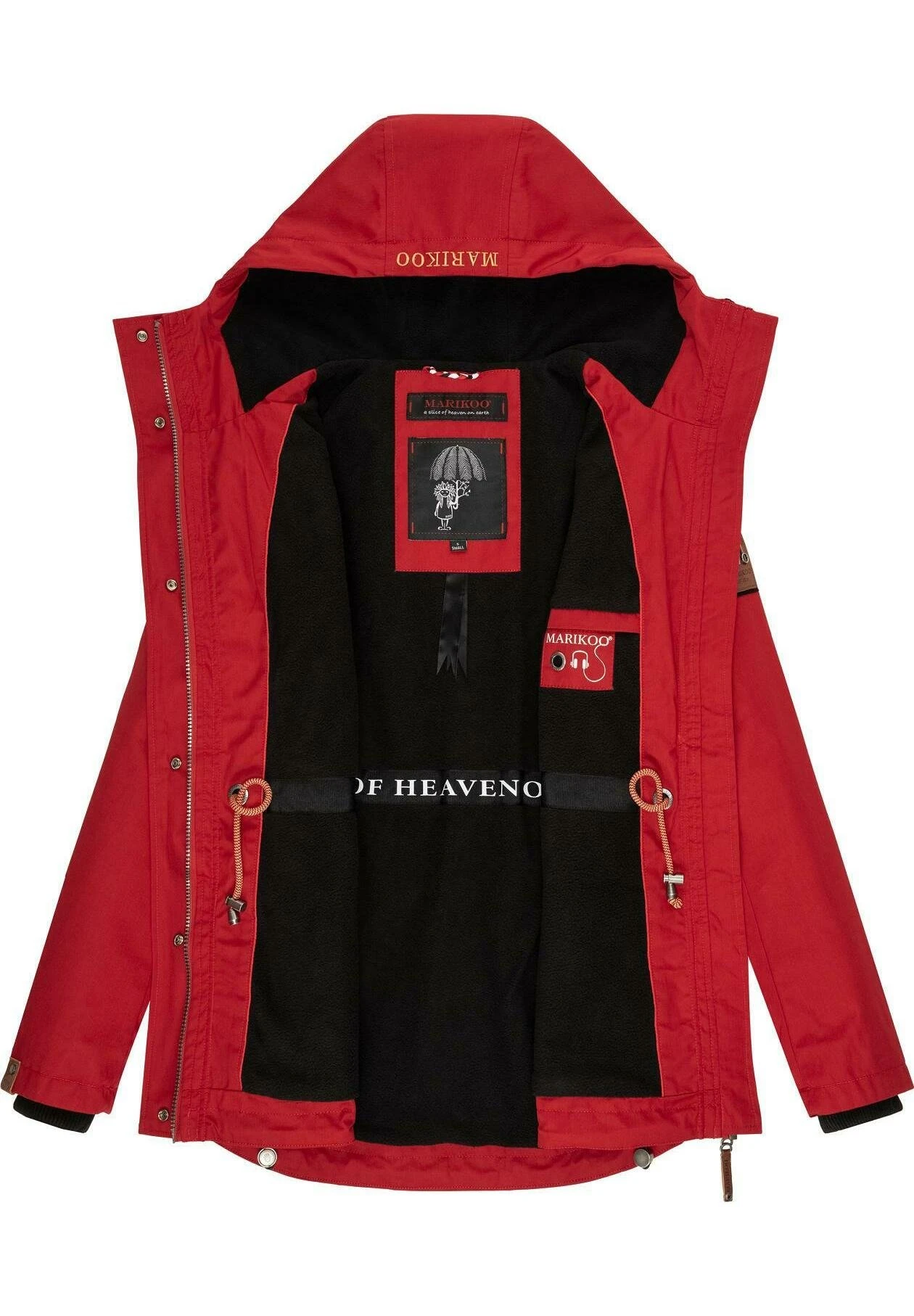 Marikoo Babetaa - Parka - Cherry Red 4 Marikoo Babetaa - Parka - Cherry Red - Afbeelding 4