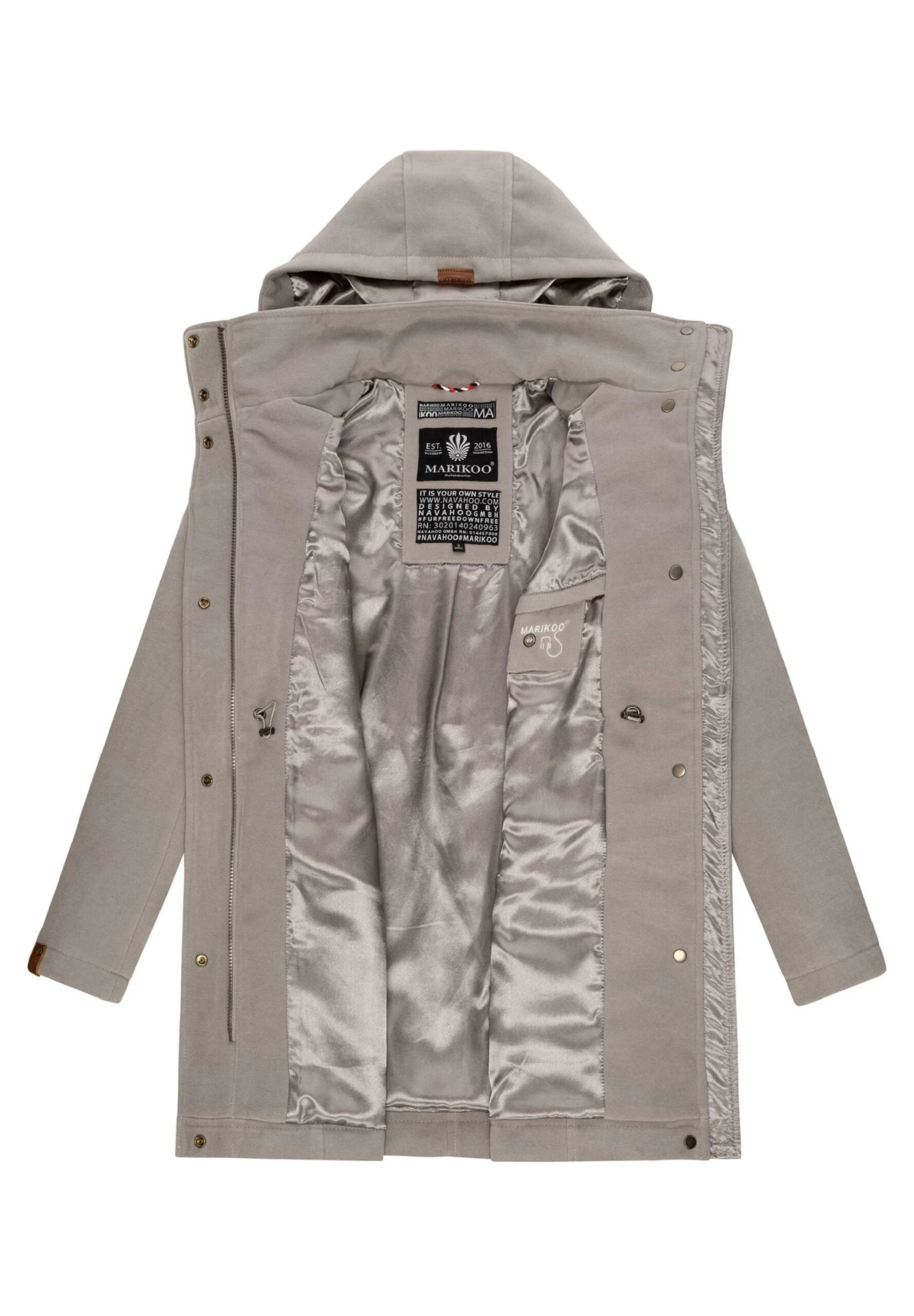 Marikoo Leilaniaa - Winterjas - Zinc Grey 3 Marikoo Leilaniaa - Winterjas - Zinc Grey - Afbeelding 3