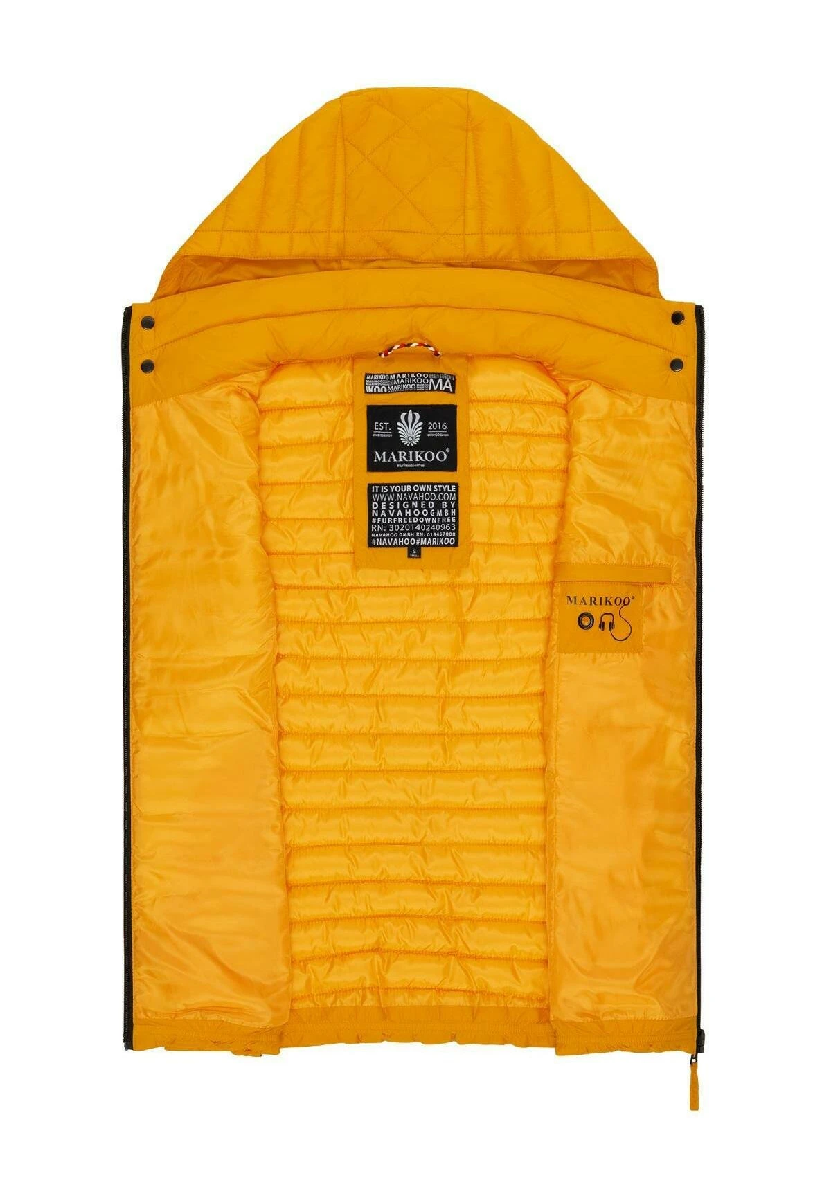 Marikoo Hasenpfote - Bodywarmer - Yellow 4 Marikoo Hasenpfote - Bodywarmer - Yellow - Afbeelding 4