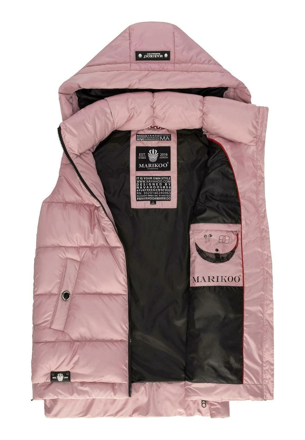 Marikoo Zarinaa - Bodywarmer - Powder Rose 8 Marikoo Zarinaa - Bodywarmer - Powder Rose - Afbeelding 8