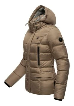 Marikoo Loveleen - Winterjas - Taupe -Marikoo Winkel 76e2e4b008ff427097c2ecbdab35ff62