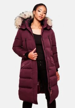 Marikoo Winterjas - Dark Red Melange -Marikoo Winkel 7d8a0e843dec4e7b91857a186b900759