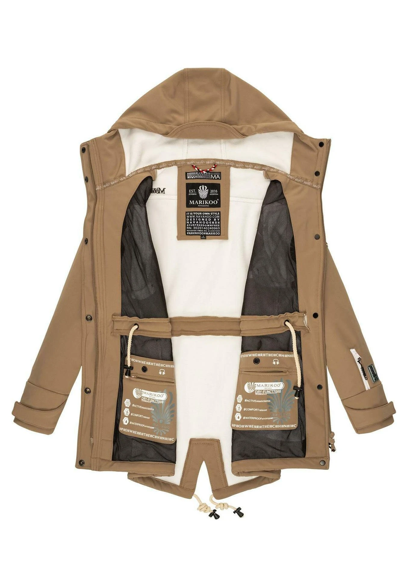 Marikoo Zimtzicke - Parka - Taupe Grey 6 Marikoo Zimtzicke - Parka - Taupe Grey - Afbeelding 6