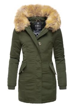 Marikoo Karmaa - Winterjas - Olive -Marikoo Winkel 80a3105cd64b42b3b5d1eab735b800c1