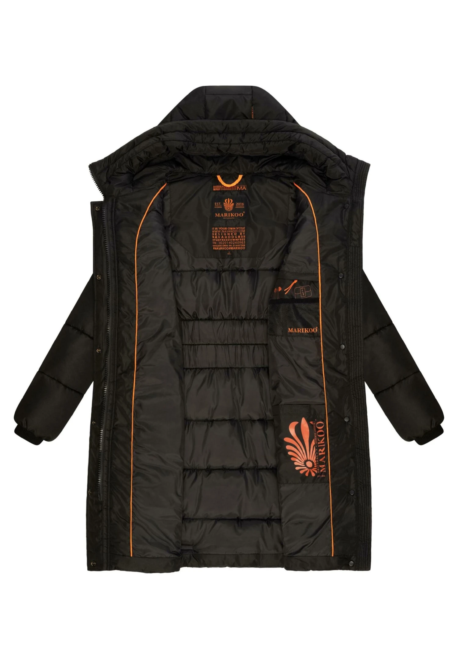 Marikoo Yuikoo - Winterjas - Black 4 Marikoo Yuikoo - Winterjas - Black - Afbeelding 4