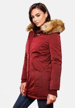 Marikoo Karmaa - Winterjas - Blood Red -Marikoo Winkel 87fd043a05d74e83bdb23447dea543b1