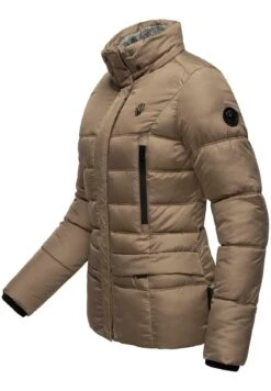 Marikoo Loveleen - Winterjas - Taupe -Marikoo Winkel 8aa77849d5024291bba51aa14bf4b61f