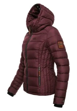 Marikoo Lerikaa - Winterjas - Dark Red Melange -Marikoo Winkel 8dc3d50bc92f4090972b100d2bfc1b7a