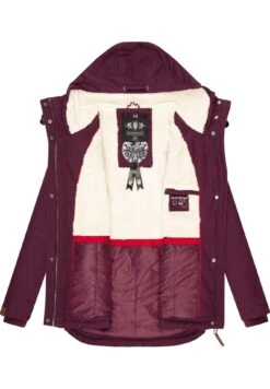Marikoo Bikoo - Winterjas - Dark Red Melange -Marikoo Winkel 93cfdb8a450541a08e3a8111f5ad9630