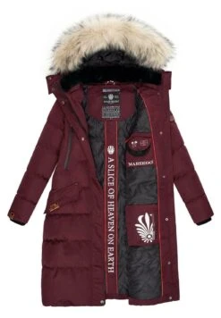 Marikoo Winterjas - Dark Red Melange -Marikoo Winkel 9a77194cecd44e2ebac4124538461ada