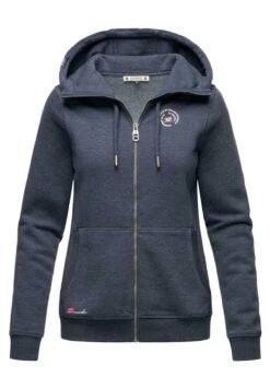 Marikoo Setsunaa - Sweater Met Rits - Dustybluemelange -Marikoo Winkel a4ce769eaaa84dd8bcf2ebfa35111d23