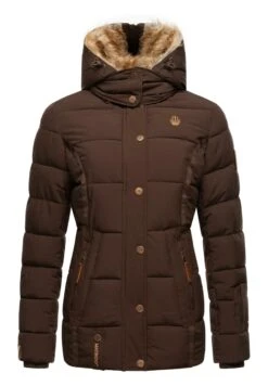 Marikoo Nekoo - Winterjas - Dark Choco -Marikoo Winkel a94498fd606a41f799e78fa9d0269588