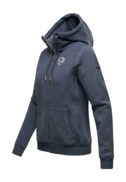 Marikoo Setsunaa - Sweater Met Rits - Dustybluemelange -Marikoo Winkel c4515b4be85242bbaaaf0d75f5f62050