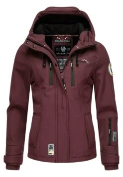 Marikoo Funktions - Outdoorjas - Dark Red Melange -Marikoo Winkel c8f520888e9b4d98b358da457cf1f6f6