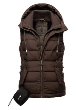 Marikoo Taisaa - Bodywarmer - Dark Choco -Marikoo Winkel cd7a33524f044560809e0a410b2010b1