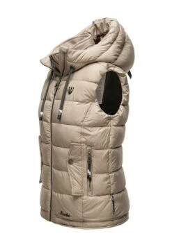 Marikoo Taisaa - Bodywarmer - Taupe -Marikoo Winkel cff8816281eb49f89b0f0125180b5c0a