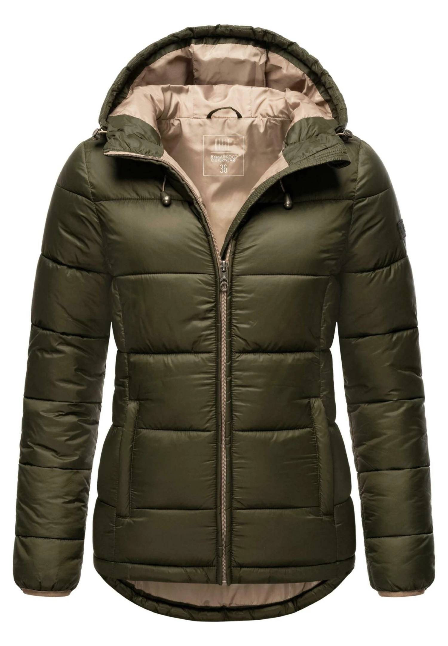 Marikoo Leandraa - Winterjas - Olive 1 Marikoo Leandraa - Winterjas - Olive
