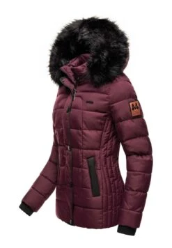 Marikoo Unique - Winterjas - Dark Red Melange -Marikoo Winkel d572b3e63a9c47478abb468b036ff6b6