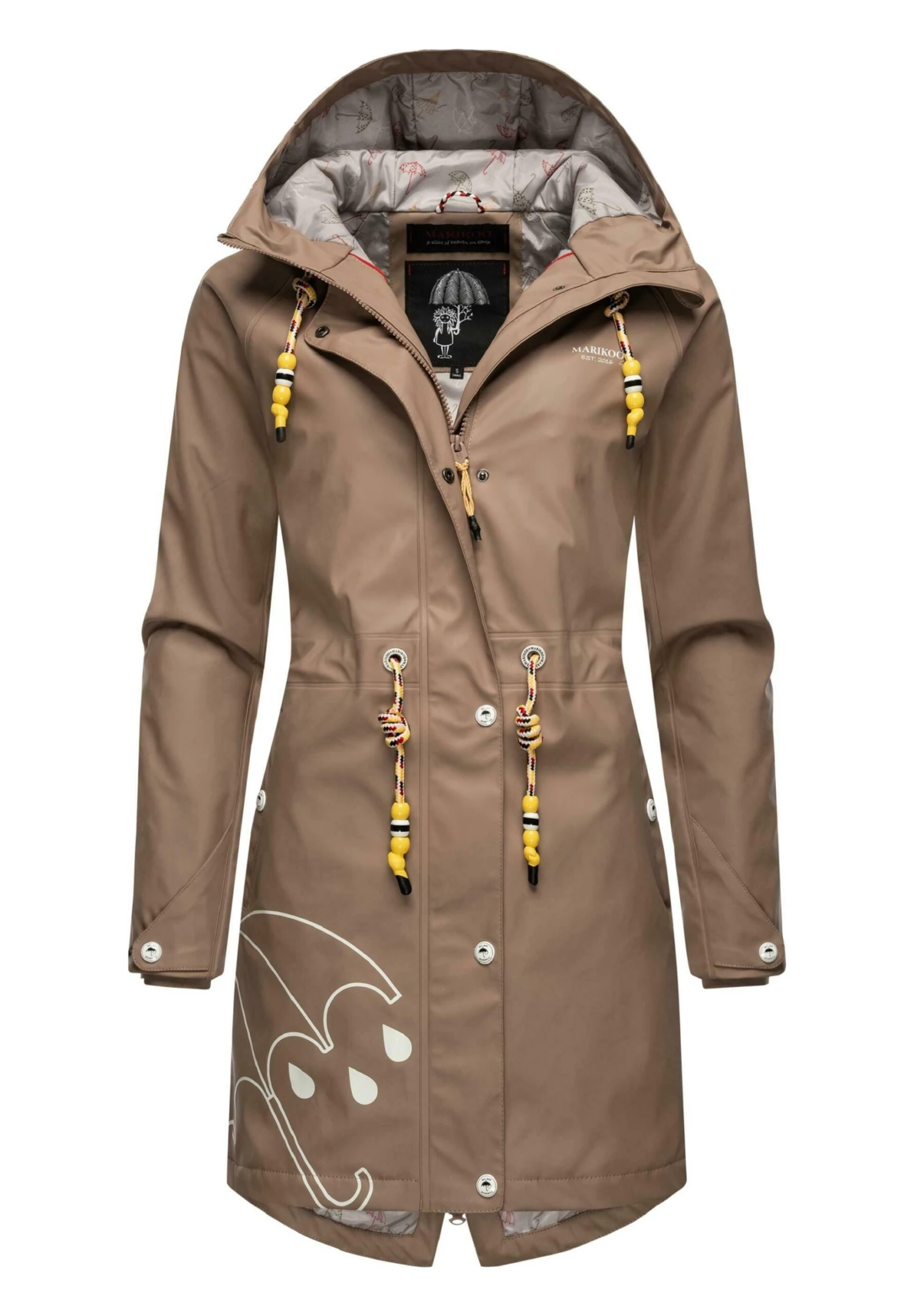 Marikoo Dancing Umbrella - Regenjas - Taupe 5 Marikoo Dancing Umbrella - Regenjas - Taupe - Afbeelding 5