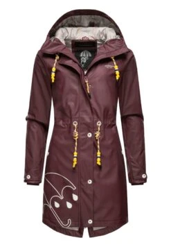 Marikoo Dancing Umbrella - Regenjas - Dark Red Melange -Marikoo Winkel f381b62082bd450aae197b201d27bd5c