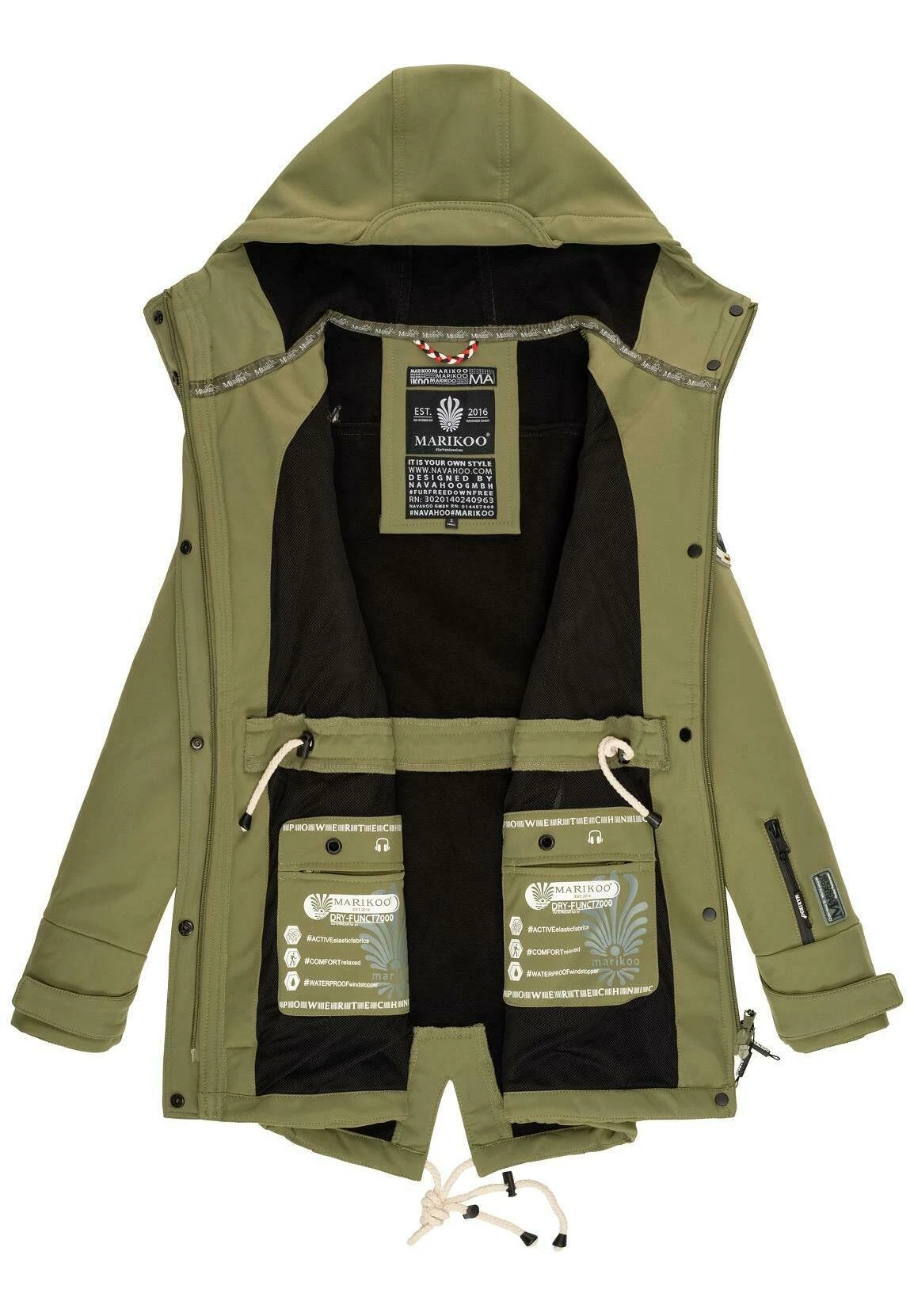 Marikoo Zimtzicke - Parka - Olive 3 Marikoo Zimtzicke - Parka - Olive - Afbeelding 3